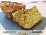 Cake coloré courgettes & carottes