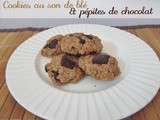 Cookies au son de blé et aux pépites de chocolat noir