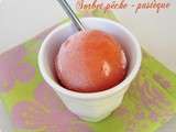 Sorbet pêche- pastèque