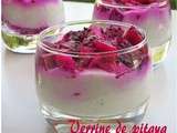 Verrine de pitaya et fromage blanc