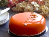 Entremets fruits de la passion et chocolat au lait