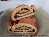 Biscottis roulés à la figue et au cassis