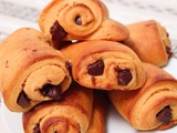 Pains au chocolat briochés à la patate douce - végan