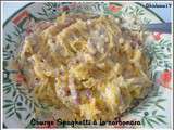 Courge Spaghetti à la carbonara