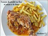 Cuisses de poulet au four et sauce à la bière