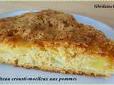 Gâteau crousti-moelleux aux pommes