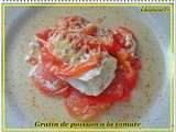 Gratin de poisson à la tomate