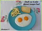 Oeufs sur le plat - dessert trompe-l'oeil