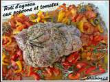 Rôti d'agneau aux poivrons et tomates