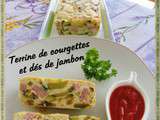 Terrine de courgettes et dés de jambon