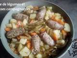 Poelee de legumes et saucisses campagnardes (cookéo)