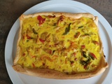 Quiche au poulet poivrons curcuma au cake factory