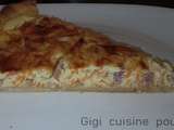 Quiche aux carottes râpées, jambon et boursin