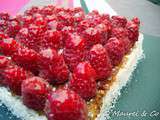 Tartes aux framboises et moelleux coco