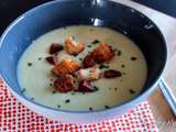 Velouté de poireaux et chorizo