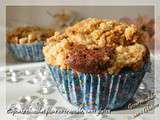 Cupcake chocolat poire en crumble sans gluten