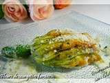 Fleurs de courgettes farcies