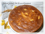 Gâteau yaourt soja aux pommes et lait de coco sans gluten, sans lactose