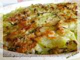 Gratin de courgettes au poulet sans gluten