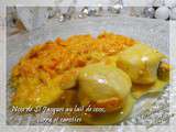 Noix de St Jacques au lait de coco et curry