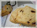 Pain-cake aux raisins sans gluten