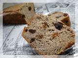 Pain sans gluten au sarrasin, farine de coco aux raisins secs