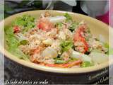 Salade de pâtes sans gluten au crabe