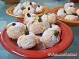 Ghribas Marocains aux amandes et à l’eau de fleurs d’oranger