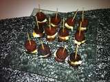 Brochettes chorizo et mozzarella