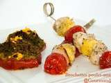 Brochettes poulet-ananas