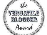 The Versatile Blogger Award