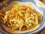 Pasta. 
Linguine, bottarga, lime zest and parmesan. Pure delight