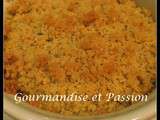 Crumble de Tomme de Savoie et viande des grisons