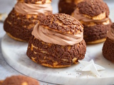 Choux au chocolat, craquelin cacao