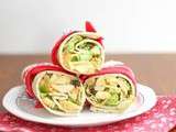 Coronation chicken wraps