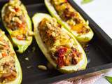 Courgettes farcies au four