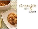 Crumble poire-chocolat