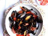 Moules au chorizo et aux tomates séchées