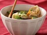 Soupe piquante aux wontons : Quand le cabillaud rencontre le ravioli