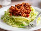 Spaghetti de courgettes à la bolognaise