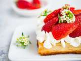 Tarte à la fraise et chantilly