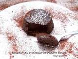 Fondant au chocolat à la patate douce (sans gluten et sans œuf)