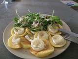 Salade au chèvre sur pommes