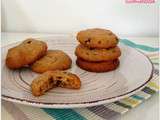 Cookies moelleux au beurre de cacahuètes et pépites de chocolat