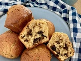 Muffins moelleux à la poudre d'amande et aux pépites de chocolat