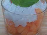 Verrine melon coco