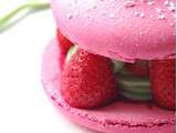 Gros macarons fraises pistache – Battle Food #8