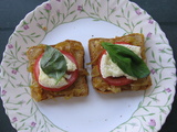 Délicieux croque au fromage de chèvre