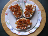 Tartines gourmandes salées à la courge muscade