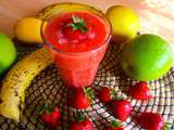 Smoothie Fraise- Banane- Pomme